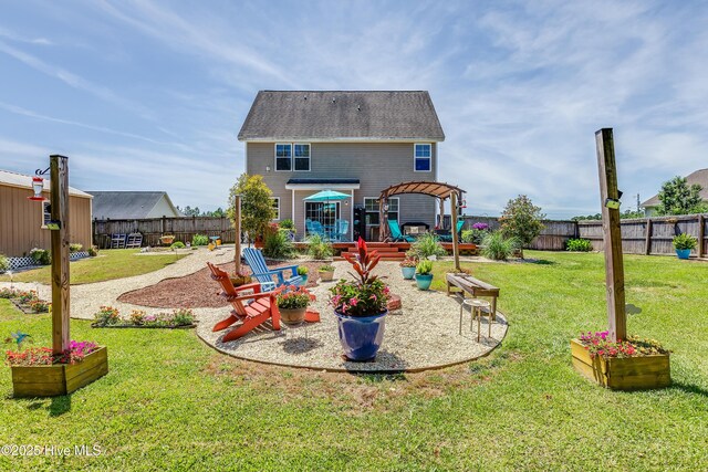 403 Stanford Ct, Maysville, NC 28555 - rear view of property with a patio