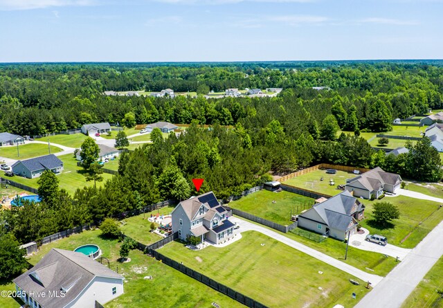 403 Stanford Ct, Maysville, NC 28555 - drone / aerial view of a forest