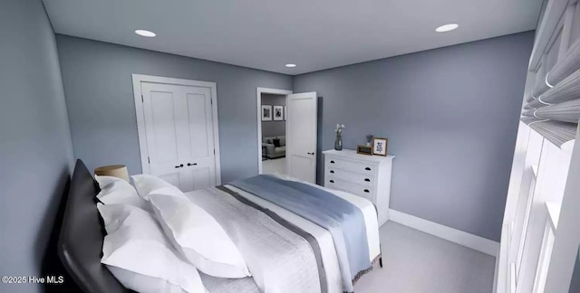 2112 Arnold Palmer Dr, Shallotte, NC 28470 - bedroom with baseboards, recessed lighting, and a closet