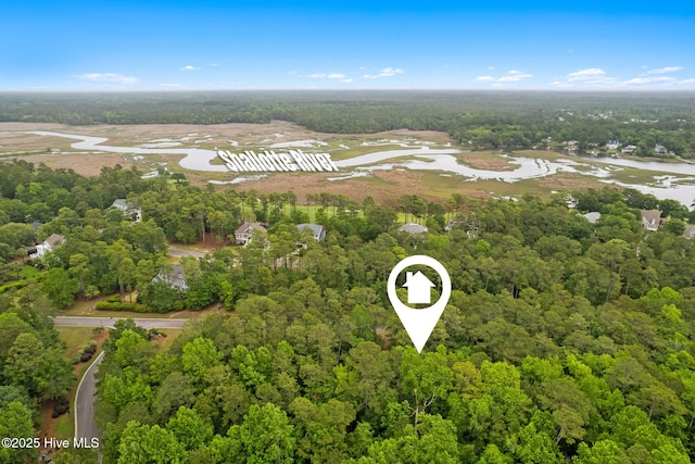 2112 Arnold Palmer Dr, Shallotte, NC 28470 - bird's eye view of a nearby body of water and a heavily wooded area