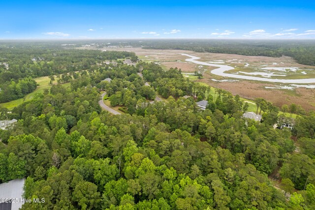 2112 Arnold Palmer Dr, Shallotte, NC 28470 - aerial view of property and surrounding area featuring a forest and a nearby body of water