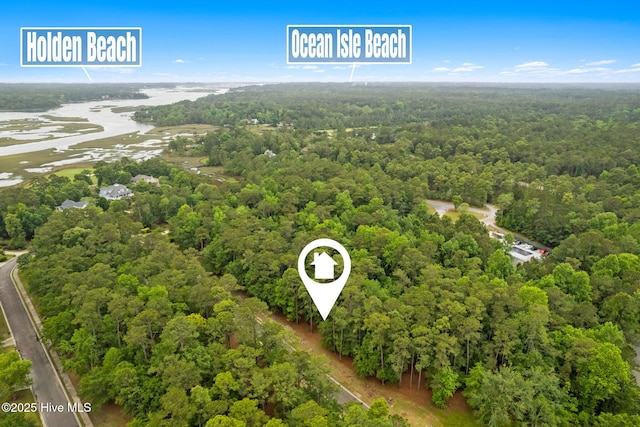 2112 Arnold Palmer Dr, Shallotte, NC 28470 - bird's eye view of a heavily wooded area