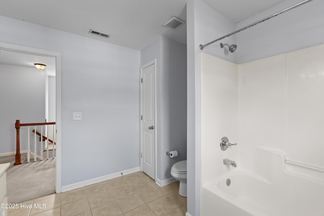 149 Lee St, Holly Ridge, NC 28445 - full bath featuring toilet, tub / shower combination, baseboards, tile patterned flooring, and vanity
