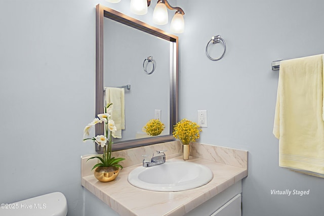 2414 Educational Dr, New Bern, NC 28562 - bathroom featuring vanity and toilet
