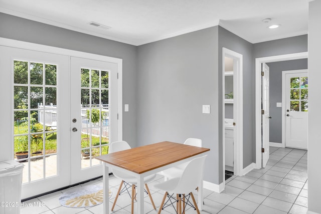 320 Embassy Cir, Wilmington, NC 28412 - doorway to outside featuring french doors and healthy amount of natural light