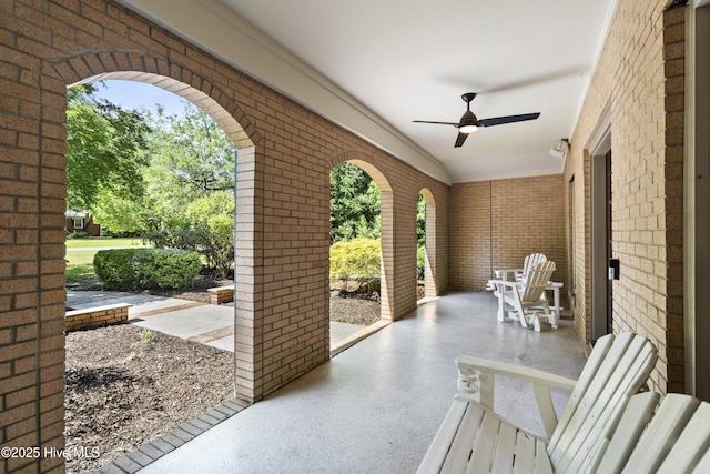 221 Quail Ridge Rd, Wilmington, NC 28409 - view of patio / terrace featuring a ceiling fan