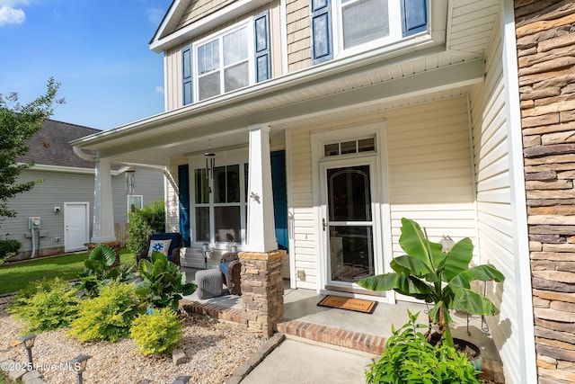 433 Landsdowne Cir, Hampstead, NC 28443 - property entrance featuring covered porch