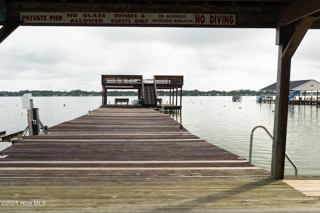 215 Lake Place Condo Dr Unit 215, Elizabethtown, NC 28337 - dock area featuring a water view