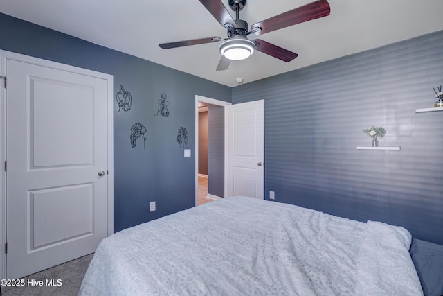 1145 Saint Augustine Dr, Castle Hayne, NC 28429 - carpeted bedroom featuring ceiling fan