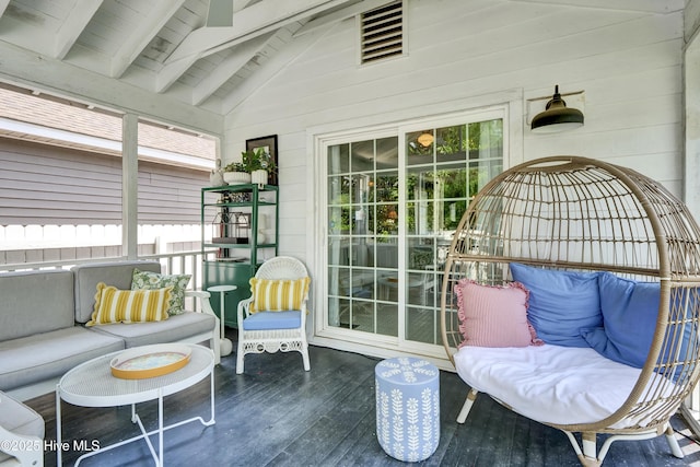 416 S 8th St, Wilmington, NC 28401 - sunroom with healthy amount of natural light and outdoor lounge area