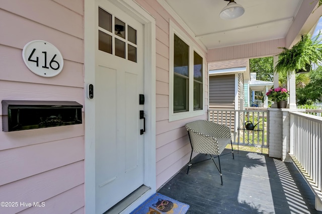 416 S 8th St, Wilmington, NC 28401 - view of exterior entry featuring covered porch