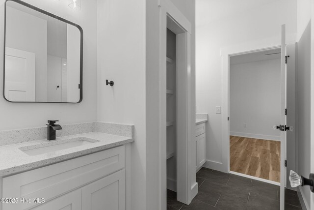 9213 Rivendell Pl SW, Calabash, NC 28467 - bathroom featuring vanity and tile patterned flooring