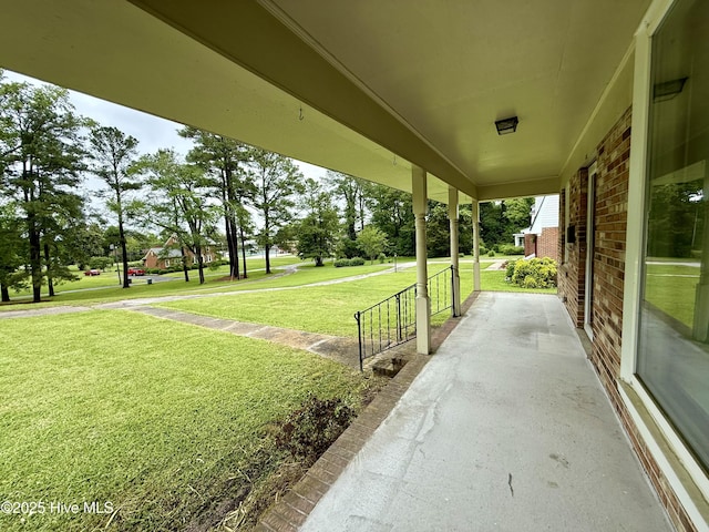 208 W Gray St, Windsor, NC 27983 - view of patio featuring a porch