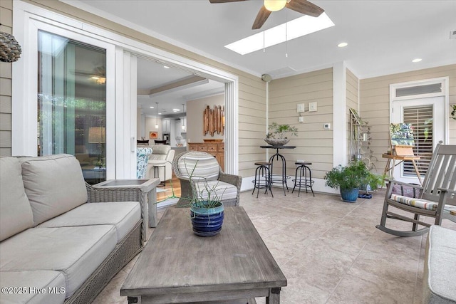 1013 Dowling Ct, Leland, NC 28451 - view of patio featuring ceiling fan and outdoor lounge area