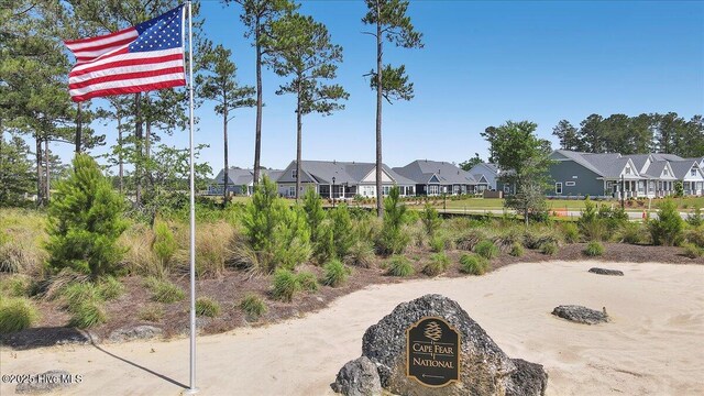 1013 Dowling Ct, Leland, NC 28451 - view of patio featuring a residential view