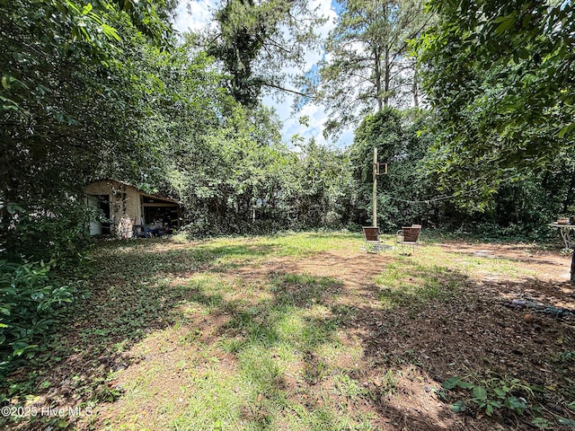 1605 E Holly St, Goldsboro, NC 27530 - view of yard featuring an outdoor structure