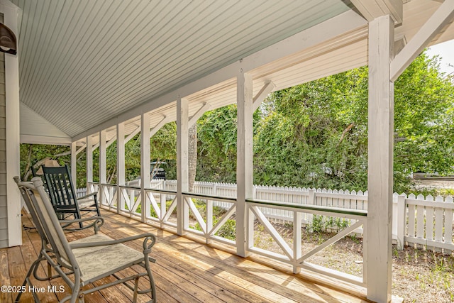 659 Wash Woods Way, Bald Head Island, NC 28461 - view of wooden porch