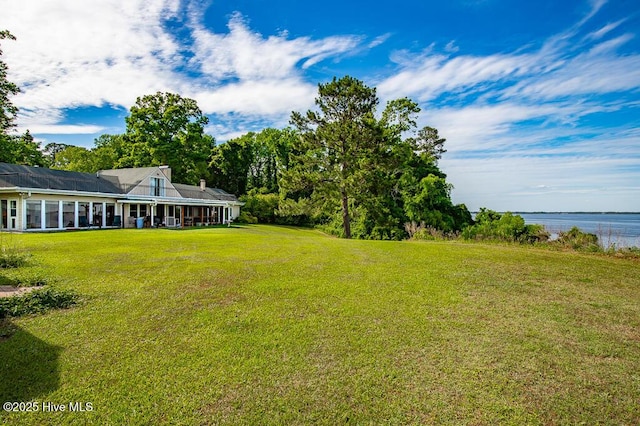 4512 Rivershore Dr, New Bern, NC 28560 - view of green lawn with a water view