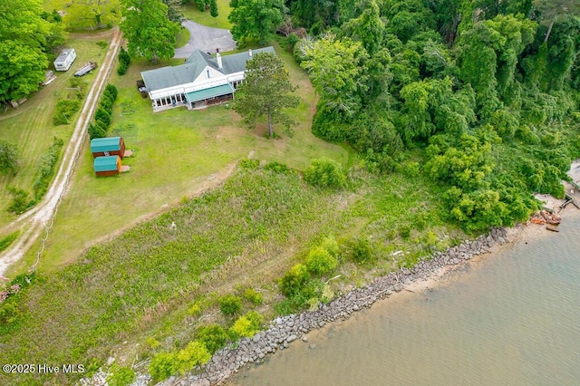 4512 Rivershore Dr, New Bern, NC 28560 - aerial view of property and surrounding area with a nearby body of water