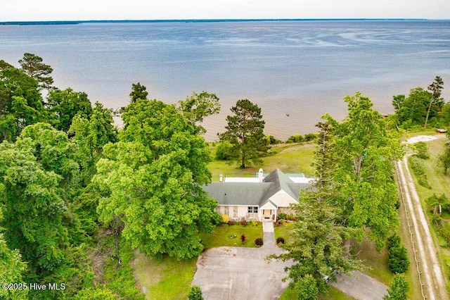 4512 Rivershore Dr, New Bern, NC 28560 - view from above of property with a large body of water