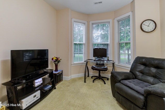 203 Abbey Ln, Wilmington, NC 28411 - office featuring carpet, healthy amount of natural light, and baseboards