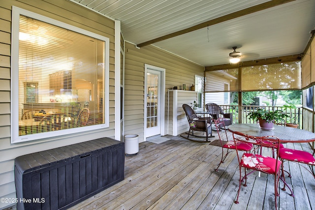 203 Abbey Ln, Wilmington, NC 28411 - deck with outdoor dining space
