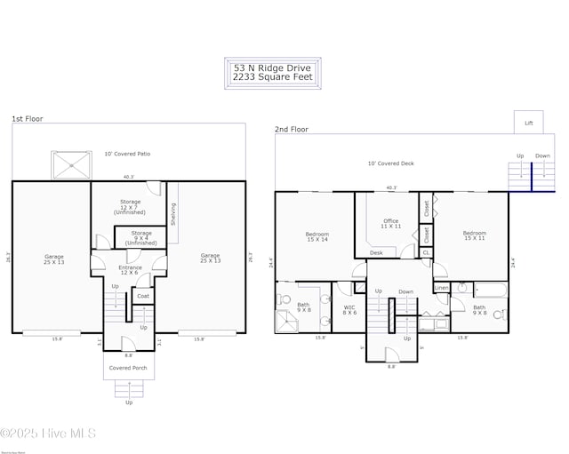 53 N Ridge Ln, Surf City, NC 28445 - floor plan / room layout