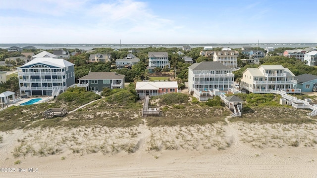 5709 Ocean Dr, Emerald Isle, NC 28594 - aerial view of a pool