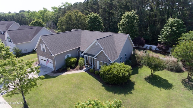 view from above of property