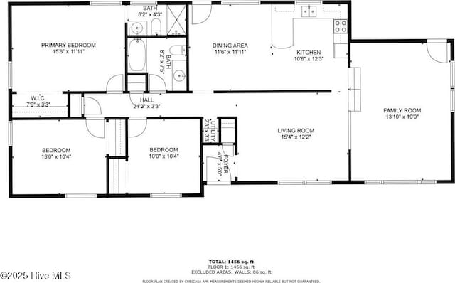 514 Mohican Trl, Wilmington, NC 28409 - home floor plan