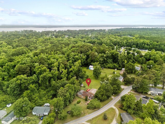 2601 Mayberry Loop Rd, Morehead City, NC 28557 - aerial view of a heavily wooded area and a large body of water