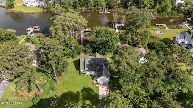 6112 Horton Rd, Oriental, NC 28571 - view of property location featuring a nearby body of water and a tree filled landscape