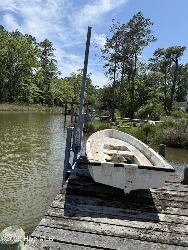 6112 Horton Rd, Oriental, NC 28571 - dock area featuring a water view