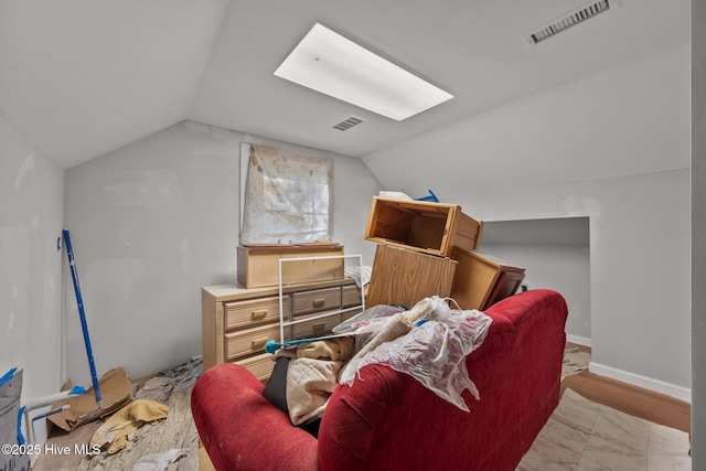 270 N Jenkins St, Holly Ridge, NC 28445 - bedroom featuring vaulted ceiling and baseboards