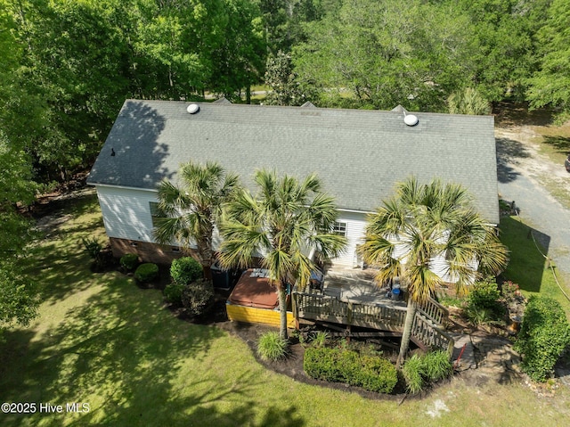 270 N Jenkins St, Holly Ridge, NC 28445 - view from above of property featuring a forest