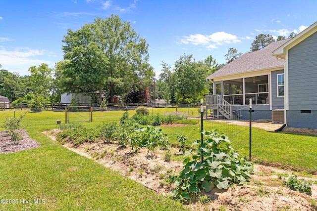 1139 Cranes Creek Rd, Cameron, NC 28326 - view of yard with a sunroom
