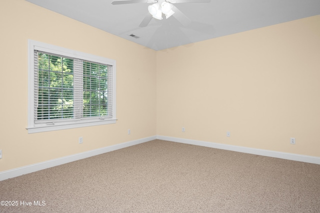143 Rock Creek Dr, New Bern, NC 28562 - carpeted spare room with a ceiling fan and baseboards