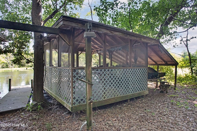 143 Rock Creek Dr, New Bern, NC 28562 - dock featuring a water view