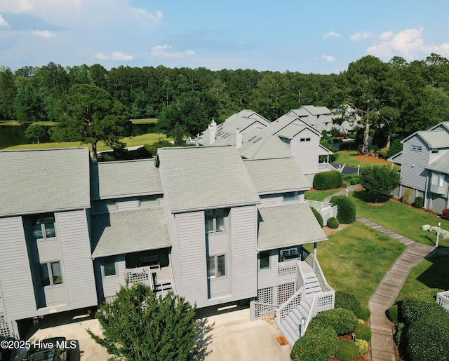 131 Paddle Wheel Cir, Washington, NC 27889 - view of property with stairway and a wooded view