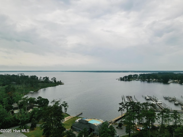 131 Paddle Wheel Cir, Washington, NC 27889 - water view featuring a boat dock