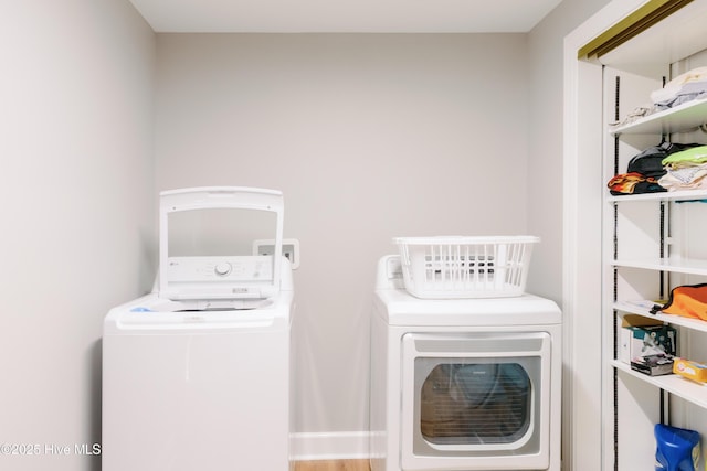 131 Paddle Wheel Cir, Washington, NC 27889 - clothes washing area with washer and clothes dryer