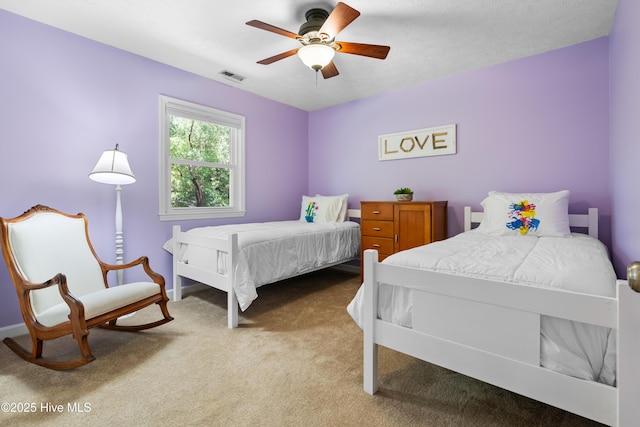 122 Bradley Pines Dr, Wilmington, NC 28403 - carpeted bedroom featuring ceiling fan and baseboards