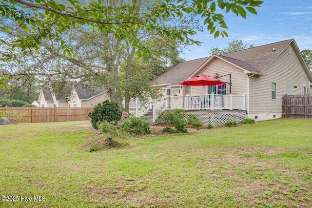 1177 Roberts Rd, Newport, NC 28570 - view of front facade with crawl space and a deck