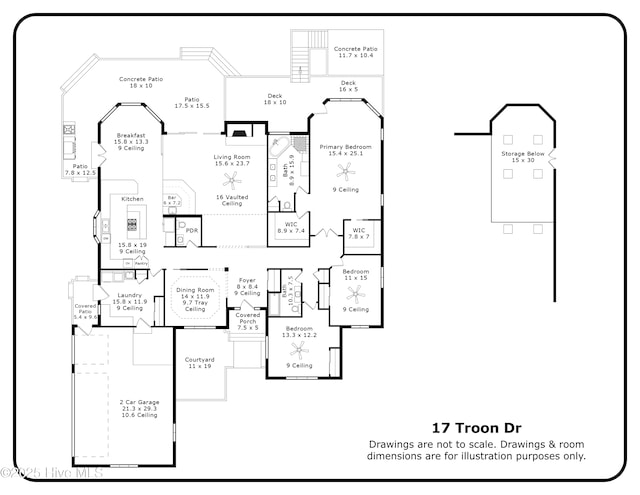 17 Troon Dr, Pinehurst, NC 28374 - floor plan / room layout