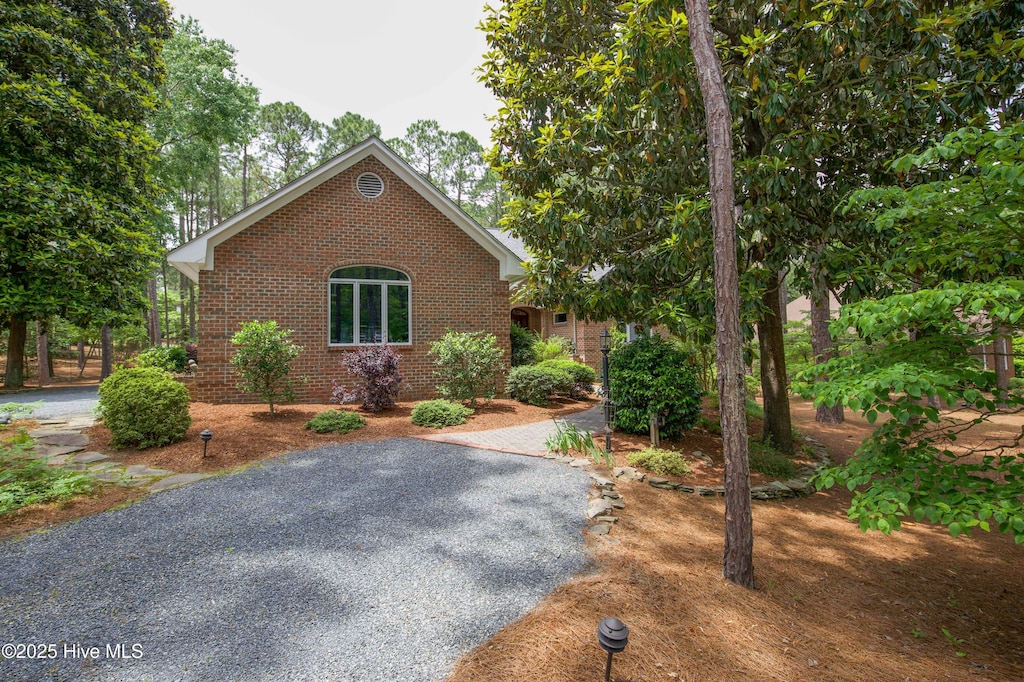 view of front of property with brick siding
