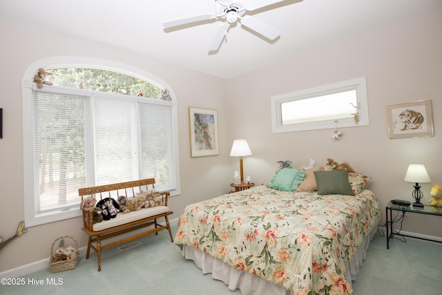 17 Troon Dr, Pinehurst, NC 28374 - carpeted bedroom featuring a ceiling fan and baseboards