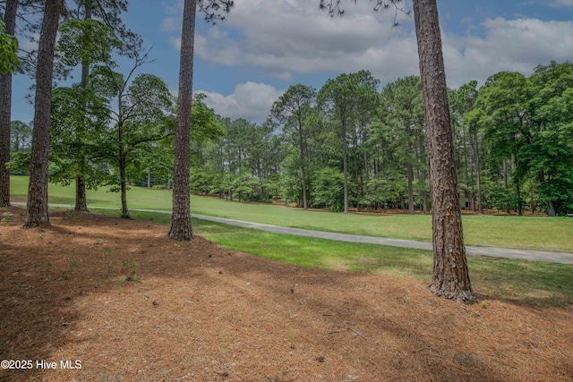 17 Troon Dr, Pinehurst, NC 28374 - view of green lawn featuring view of wooded area
