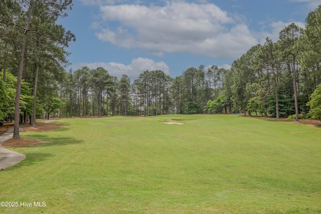 17 Troon Dr, Pinehurst, NC 28374 - view of home's community with view of wooded area, golf course view, and a yard