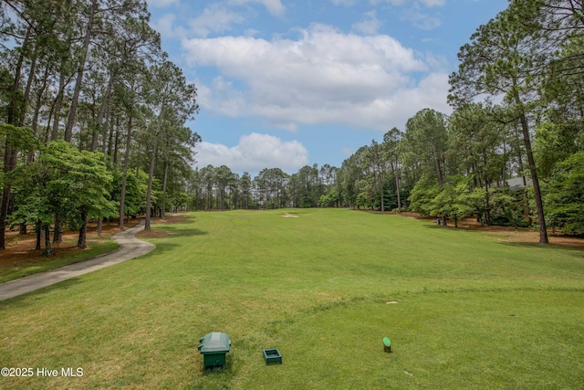 17 Troon Dr, Pinehurst, NC 28374 - view of home's community with view of wooded area, a lawn, and view of golf course