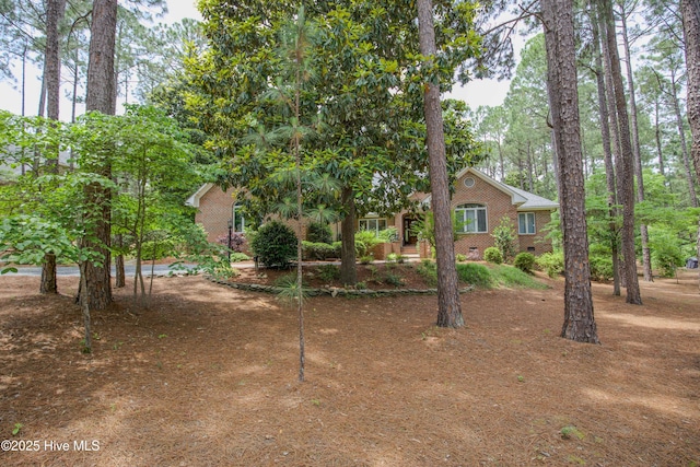 17 Troon Dr, Pinehurst, NC 28374 - view of front of house featuring brick siding and crawl space